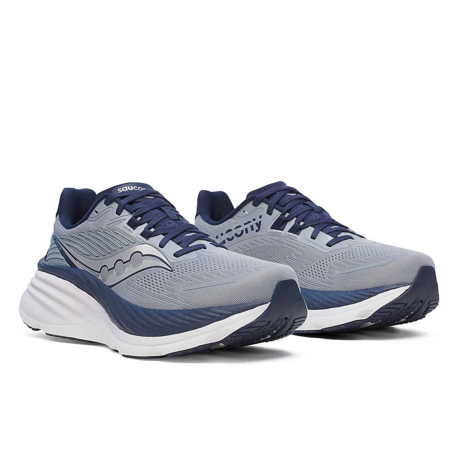 SAUCONY Men's Hurricane 24 Shoe in flint navy - men's shoe