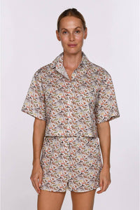 Cissa - Boxer Silk-like Blouse