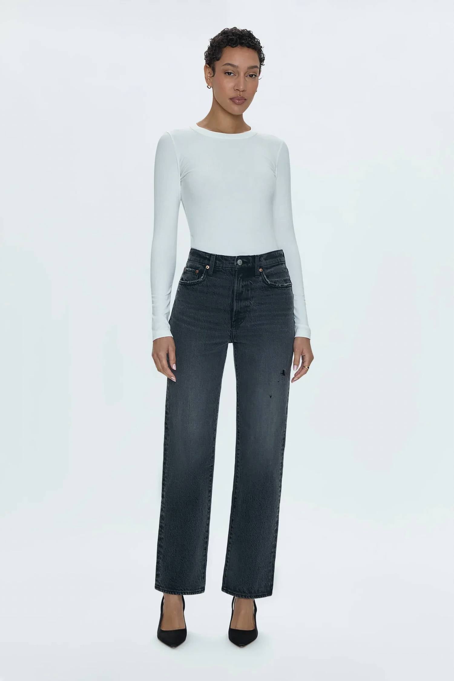 Pistola - Cassie Super High Rise Straight Jeans
