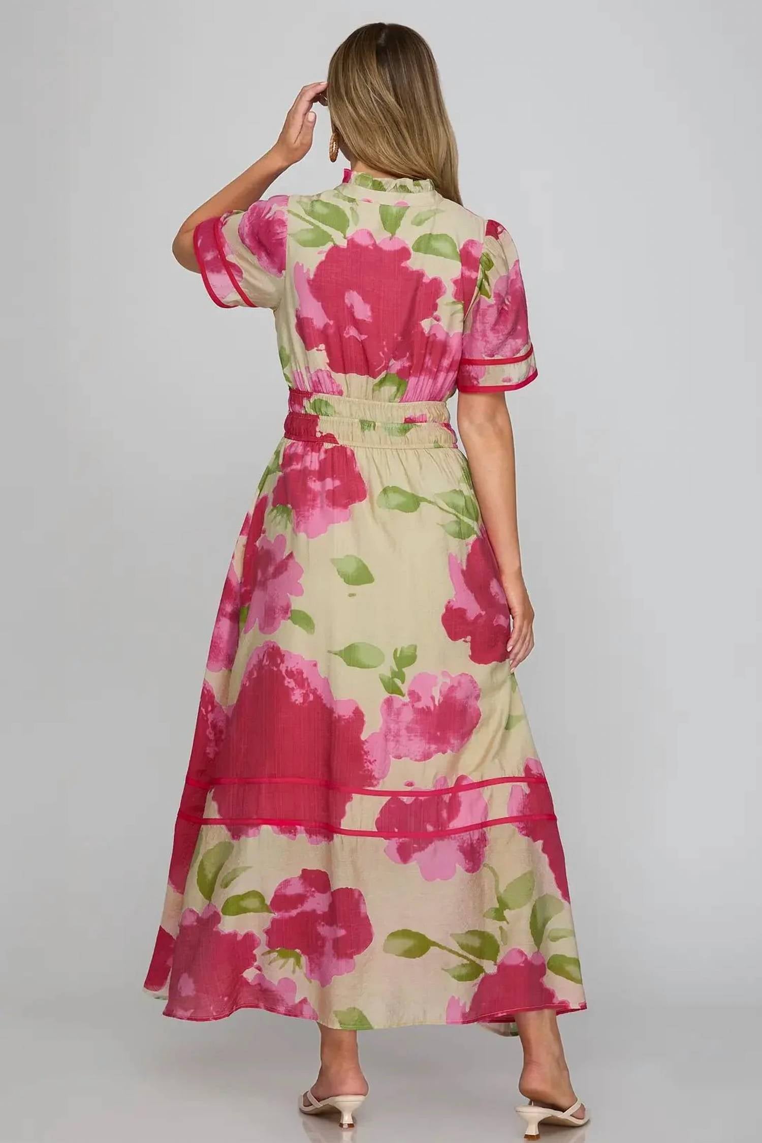 She + Sky - Savannah Floral Midi Dress