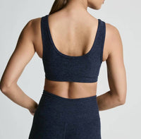 YEAR OF OURS Stretch Football Bra in navy - women's intimate - detail view