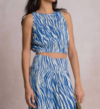 Elan - Marisol Woven Cropped Top
