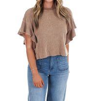 Ee:Some - Morning Brew Waffle Knit Top
