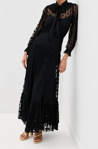 Ulla Johnson - Carla Lace Long Sleeve Midi Dress