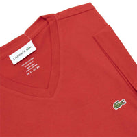 Lacoste - Men's Standard Short Sleeve Pima V-neck Tee