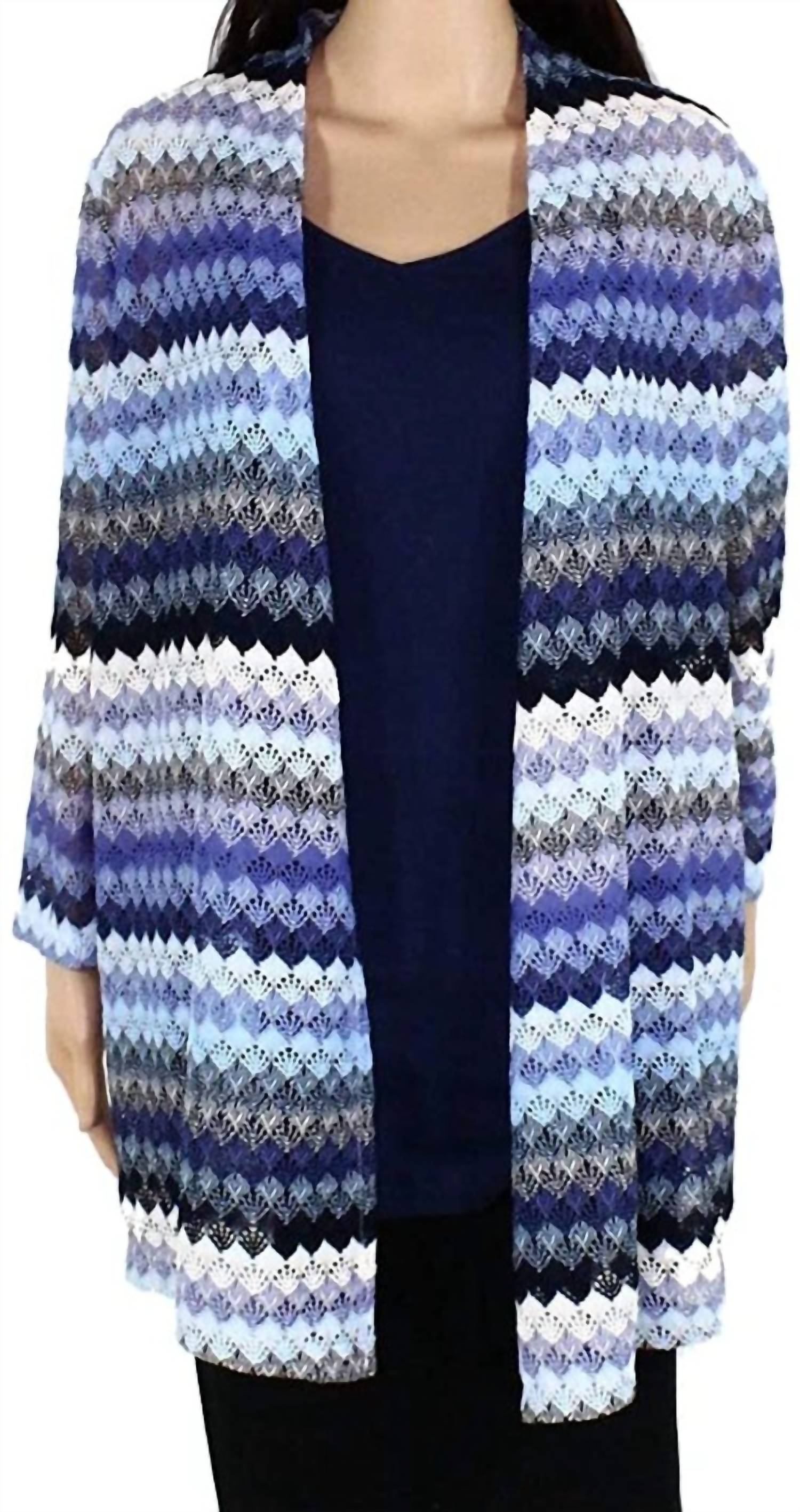 Kasper - Women's Knit Sheer Cardigan