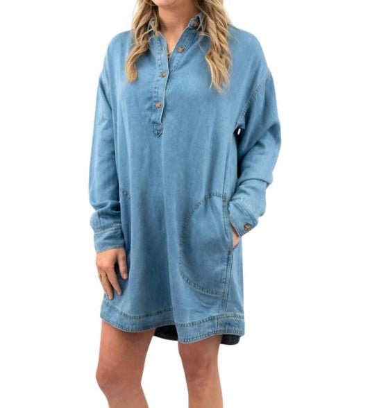 Blu Pepper - Denim Shirt Dress