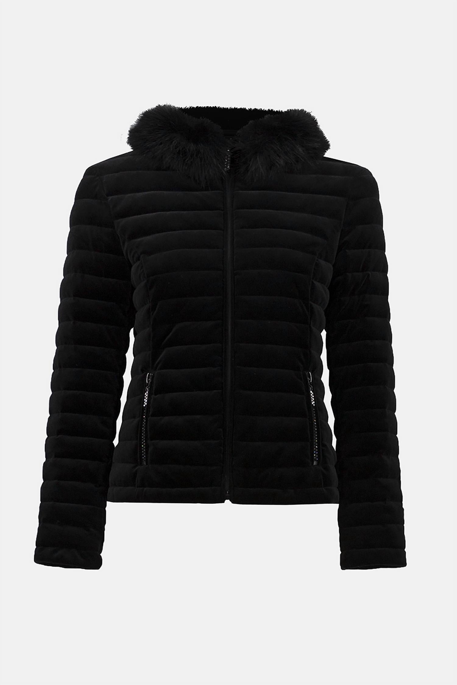 Joseph Ribkoff - Velvet Puffer Coat