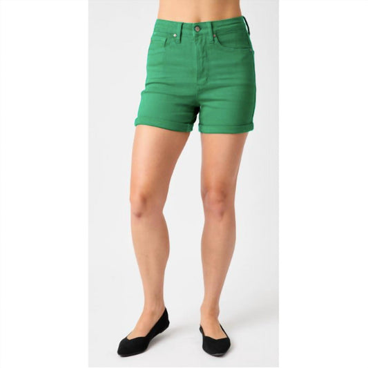 Judy Blue - High Waist Tummy Control Garment Dyed Shorts