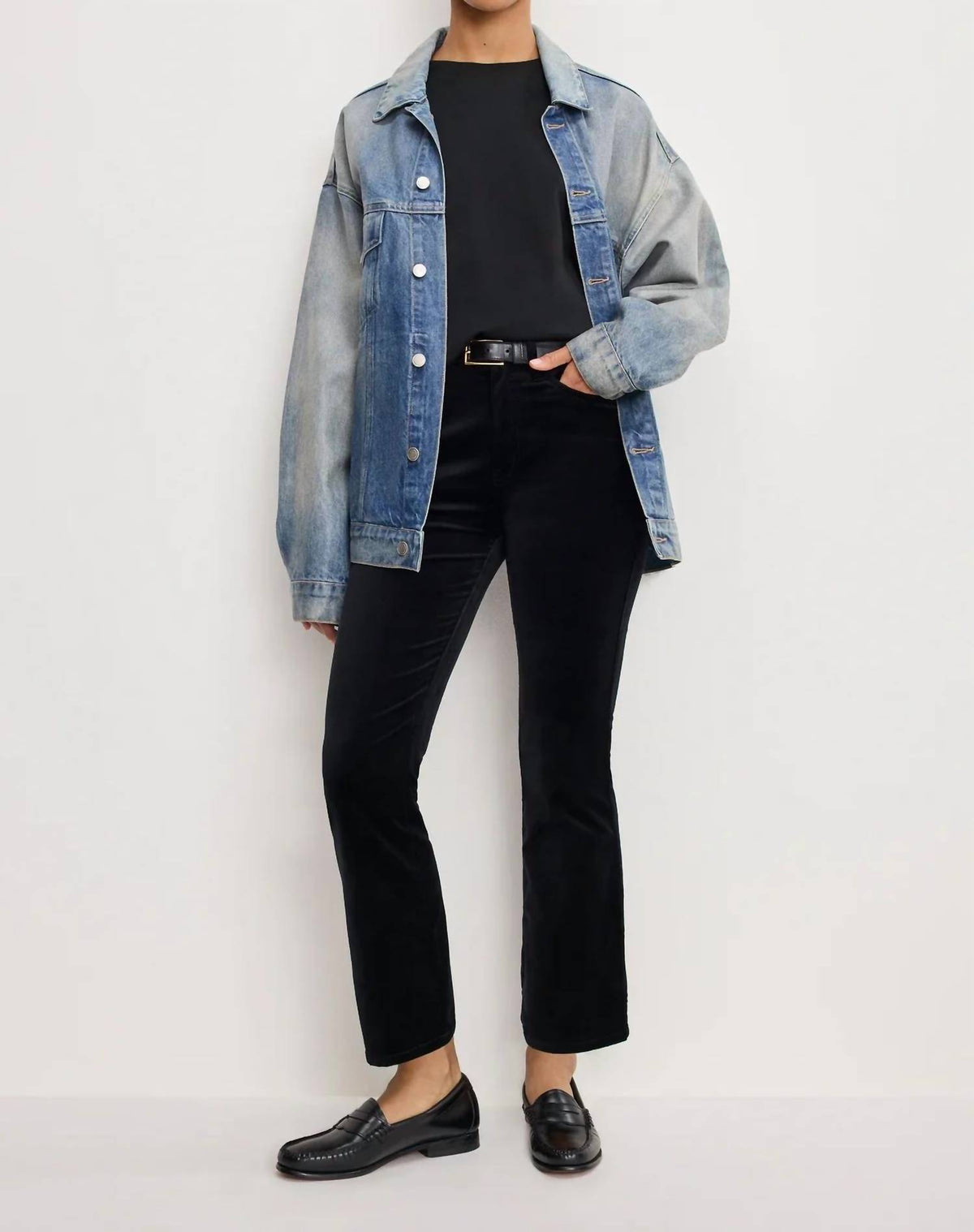 Good American - Velvet Kick Flare Pants