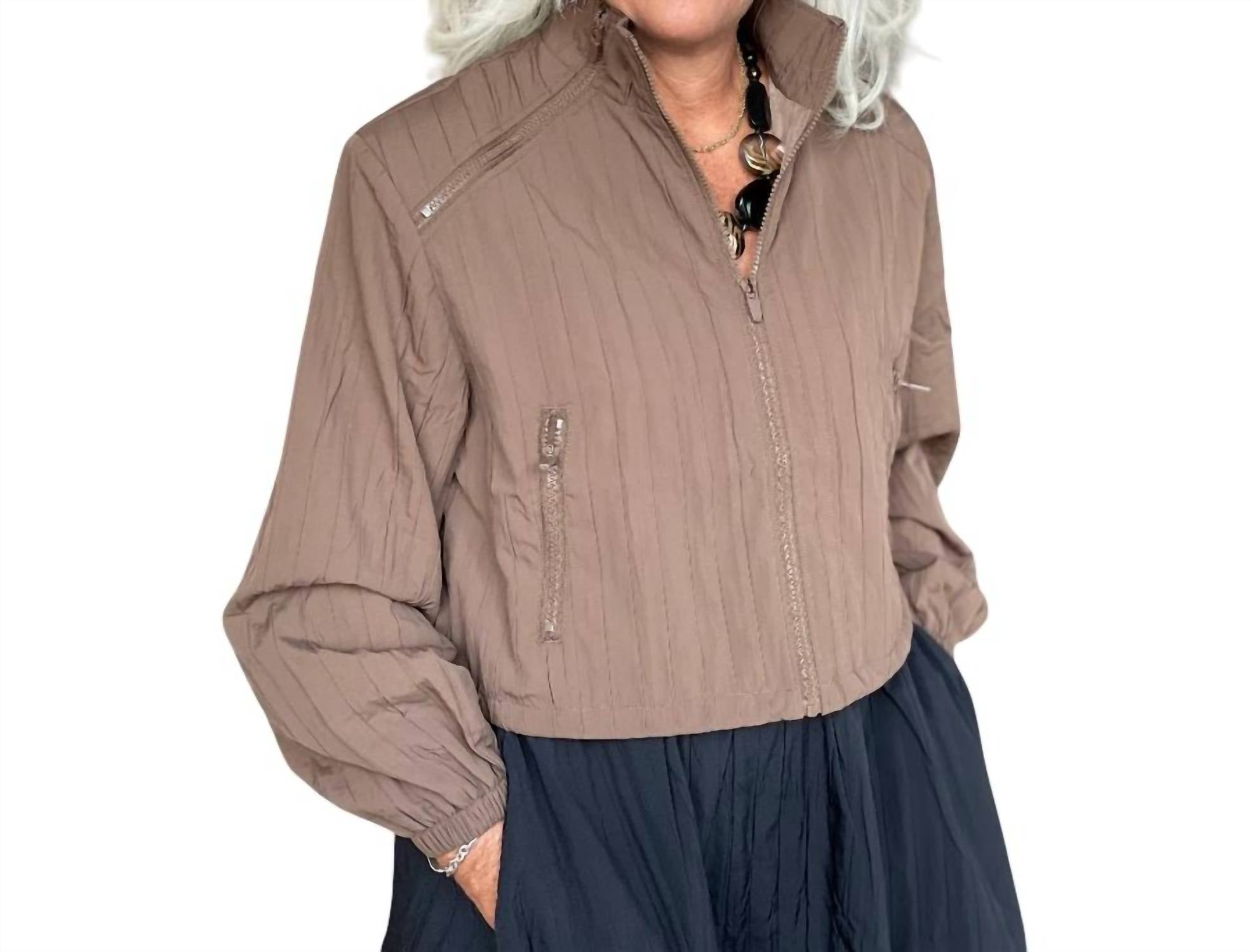 Lior - Sterling Crop Moto Jacket