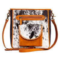 Myra Highstone Canvas Hairon Bag in black - women's bag