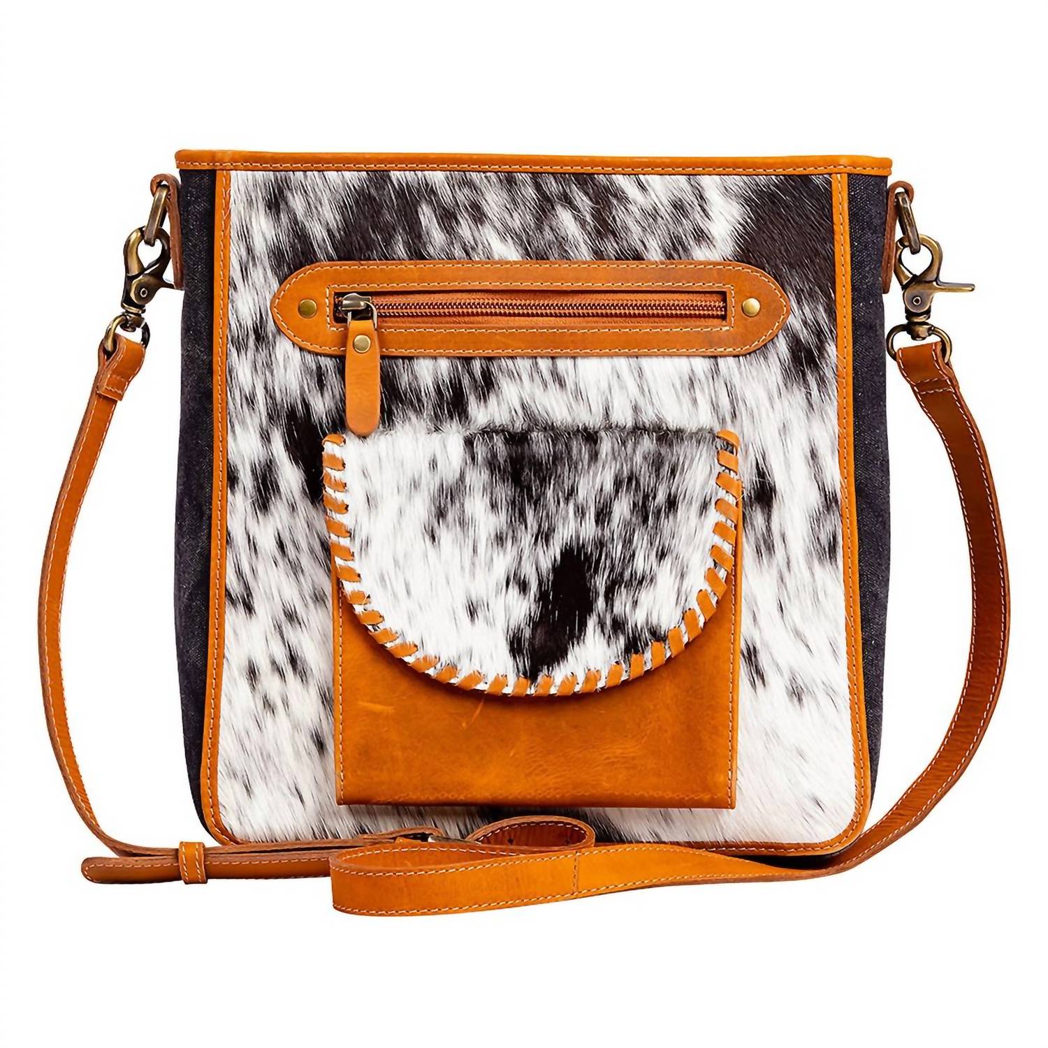 Myra Highstone Canvas Hairon Bag in black - women's bag
