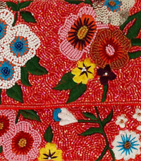 La Chic Designs - Women's Floral Beaded Clutch