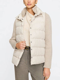 Brochu Walker Iris Puffer Jacket in stone - women's jacket - view 4