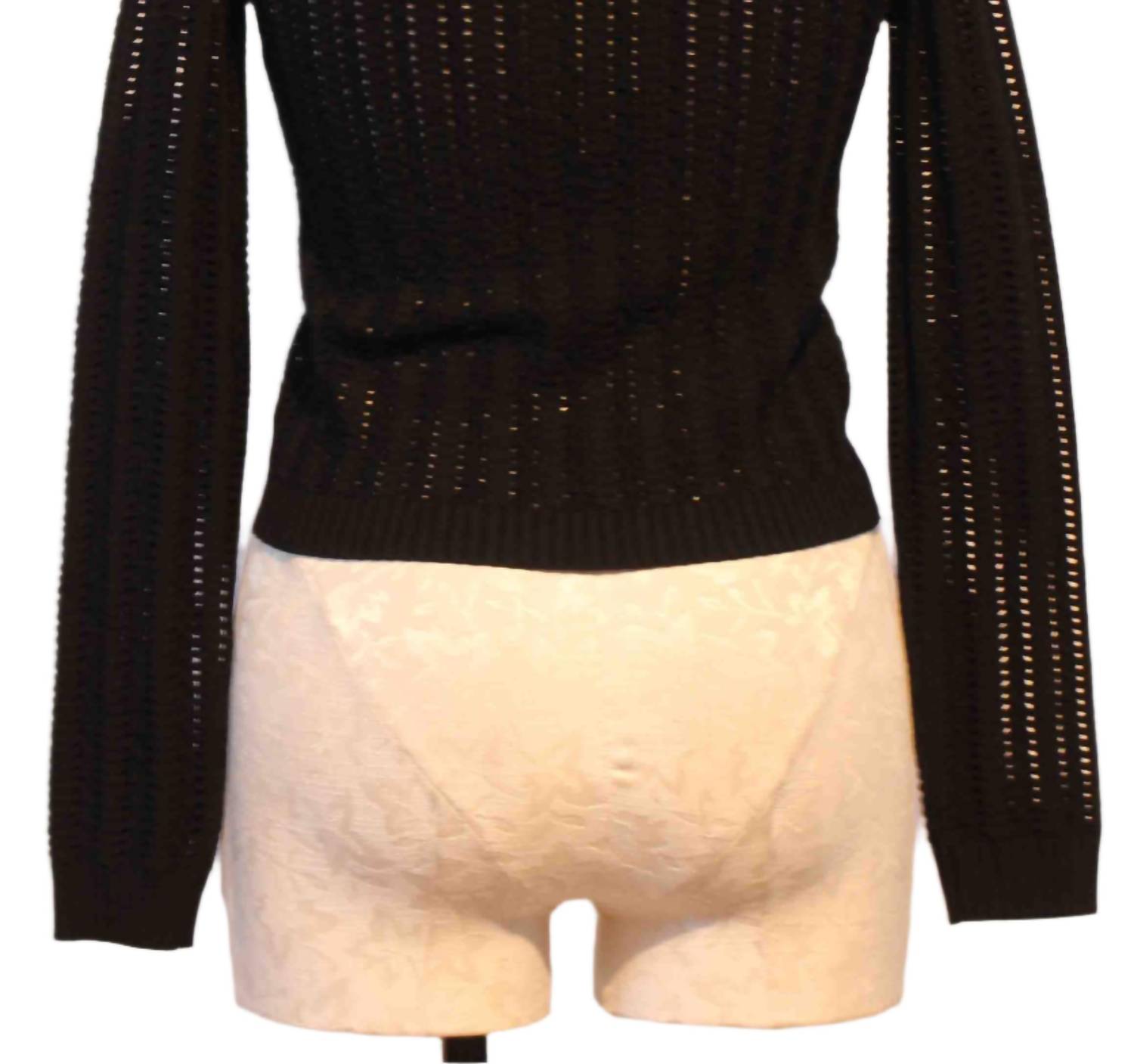 Berenice - Women's Gecko Open Weave Cardigan Top