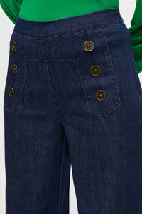 Joseph Ribkoff - High Rise Wide-leg Sailor Jean