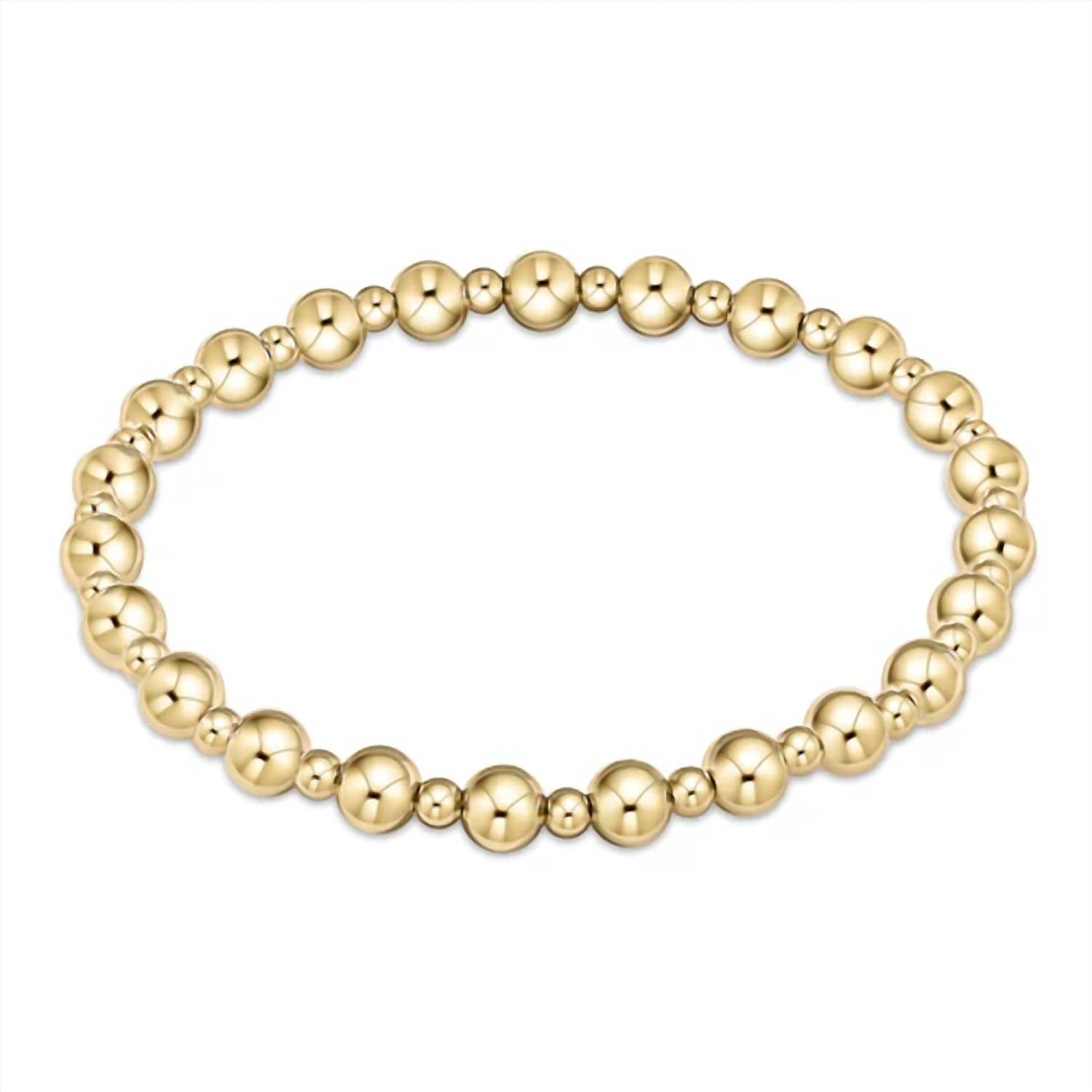 Enewton - Women's Classic Grateful Pattern 5mm Bead Bracelet