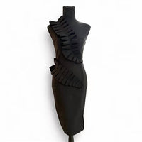 F&P - Women's Ruffled One Shoulder Midi Dress