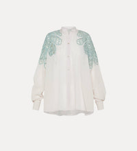 forte forte Floréal Embroidered Blouse in white - women's blouse - view 5