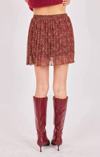 Sadie & Sage - Candlelight Pleated Mini Skirt