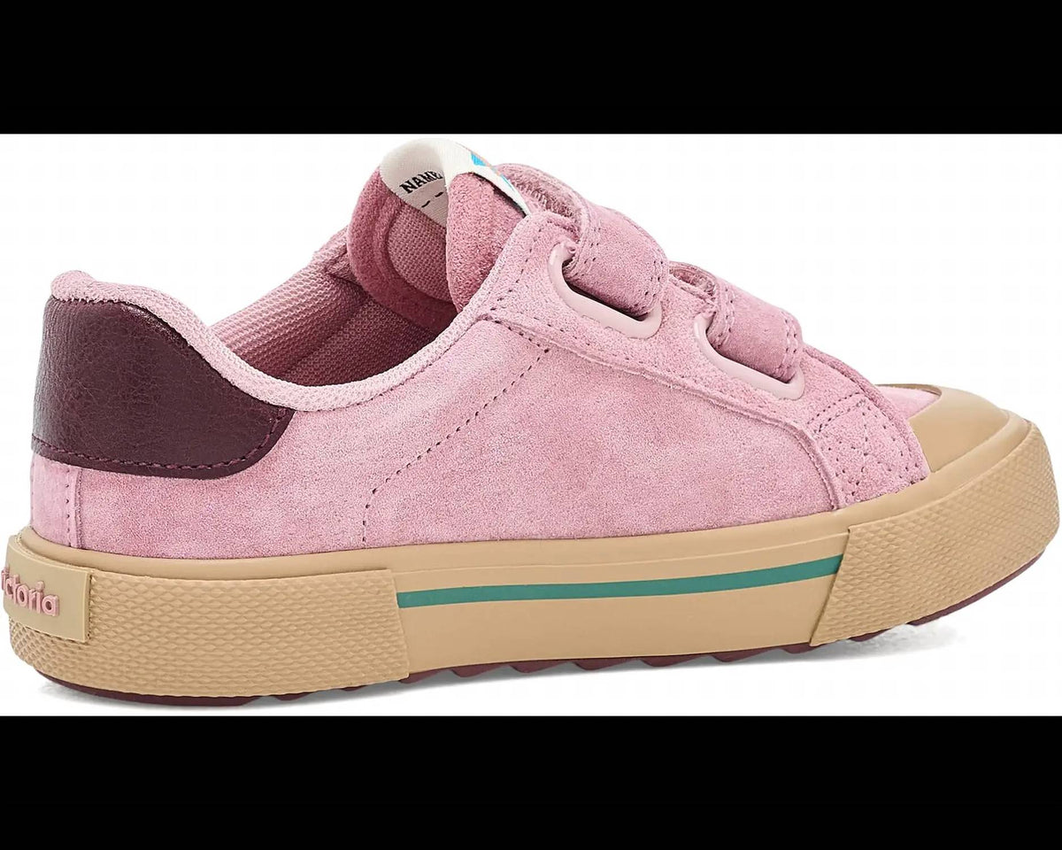 Victoria - Kid's Tribu Wide Fit Split Leather & Contrast Sneakers