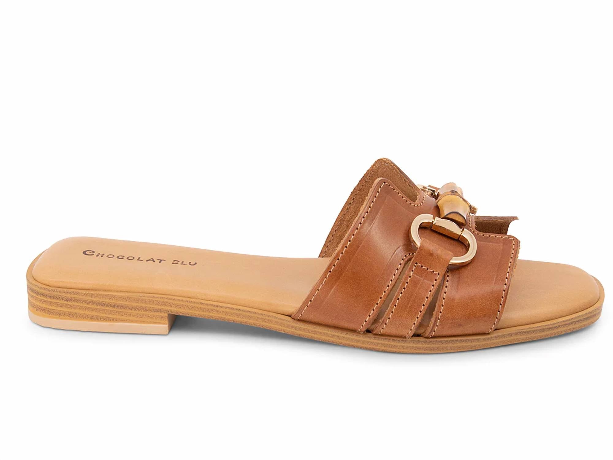 Chocolat Blu - Women's Baz Leather Flats