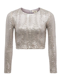 L'Agence - Rogan Sequin Cropped Top