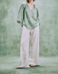 Rosewater House - Chiara Tie-neck Blouse