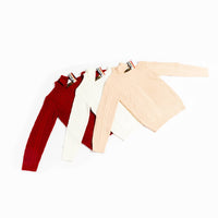 The Athletic Side Of Us - Victorian Cut-out Shoulder Sweater – Ribbed Knit