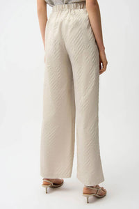 Joseph Ribkoff - Jacquard Geometrical Texture Wide Leg Pull-on Pants