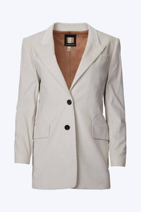 SINGLE-BREASTED COTTON-CORDUROY BLAZER