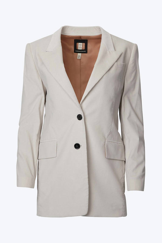 SINGLE-BREASTED COTTON-CORDUROY BLAZER