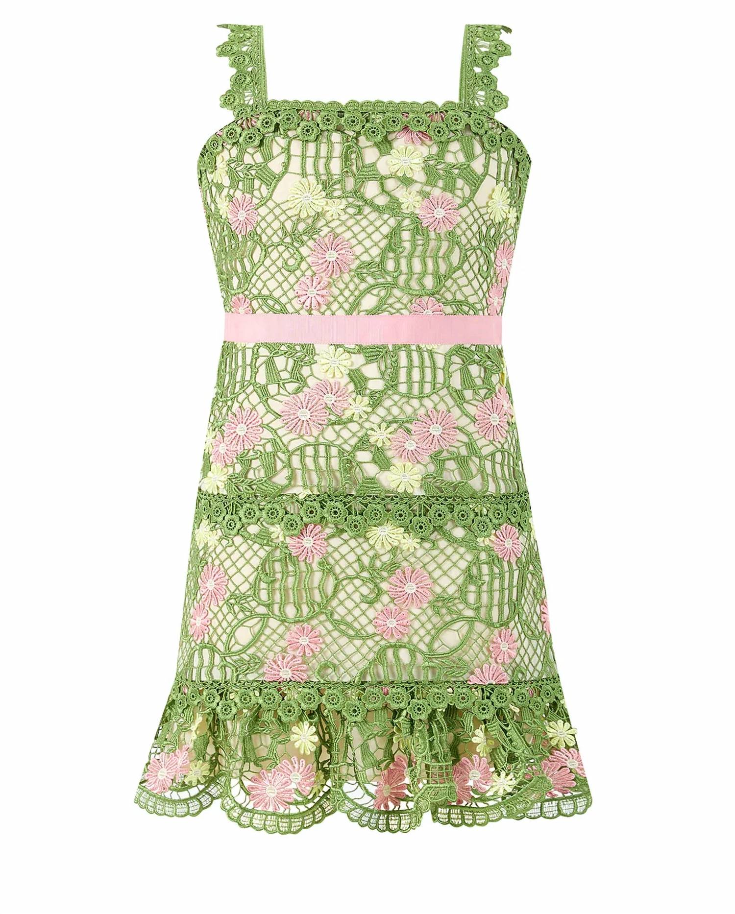Marlo - Lana Embroidered Mini Dress