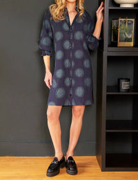 Finley - Mallory Medallion Jacquard Shirt Dress