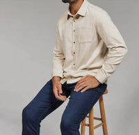 7Diamonds Generation Longsleeve Knit Shirt in tan - men's long sleeve top - alternate view