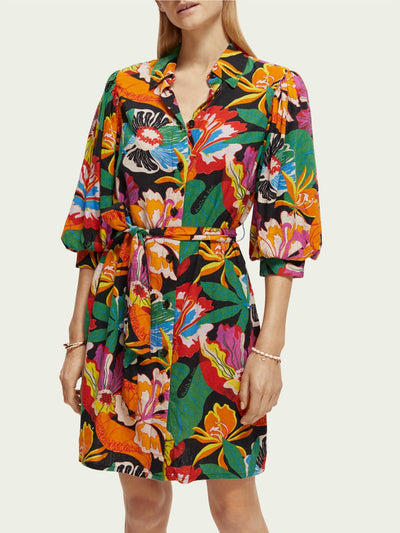Scotch & Soda - CASSIE LINEN BLEND DRESS