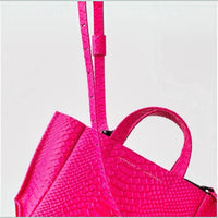 Ampersand As Apostrophe - Neon Python Micro Tote Leather