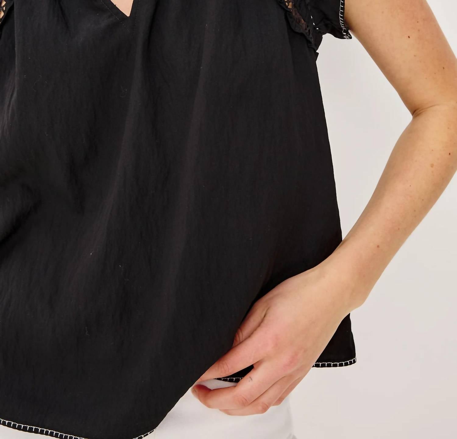 Rails - Allea Flutter Sleeves Top