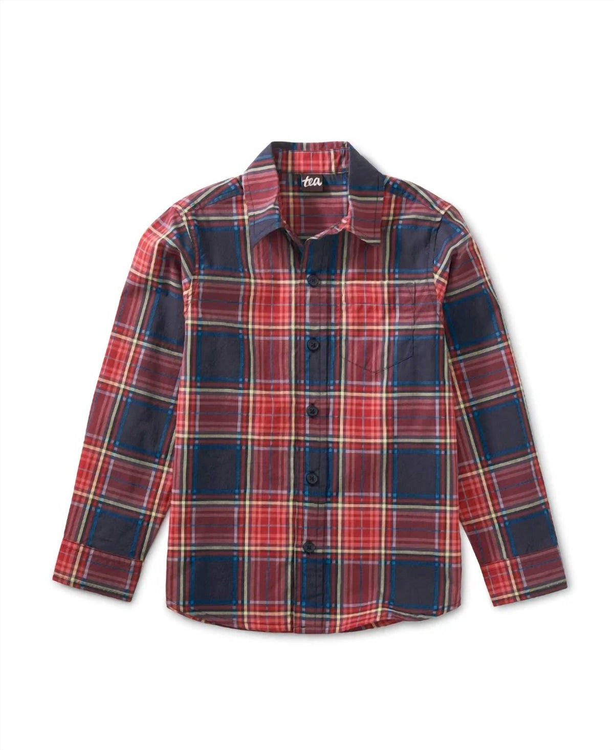 Tea - Kids Plaid Button Up Shirt