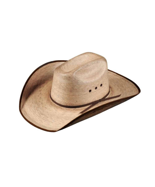 Atwood - Men's Crown Bound Edge Eyelets Palm Cowboy Hat