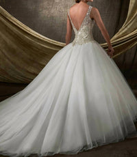 Mary'S Bridal - Crystal Beaded Tulle Dress
