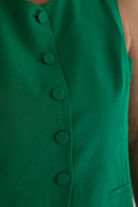 Skies Are Blue - Tailored Button-down Sleeveless Vest
