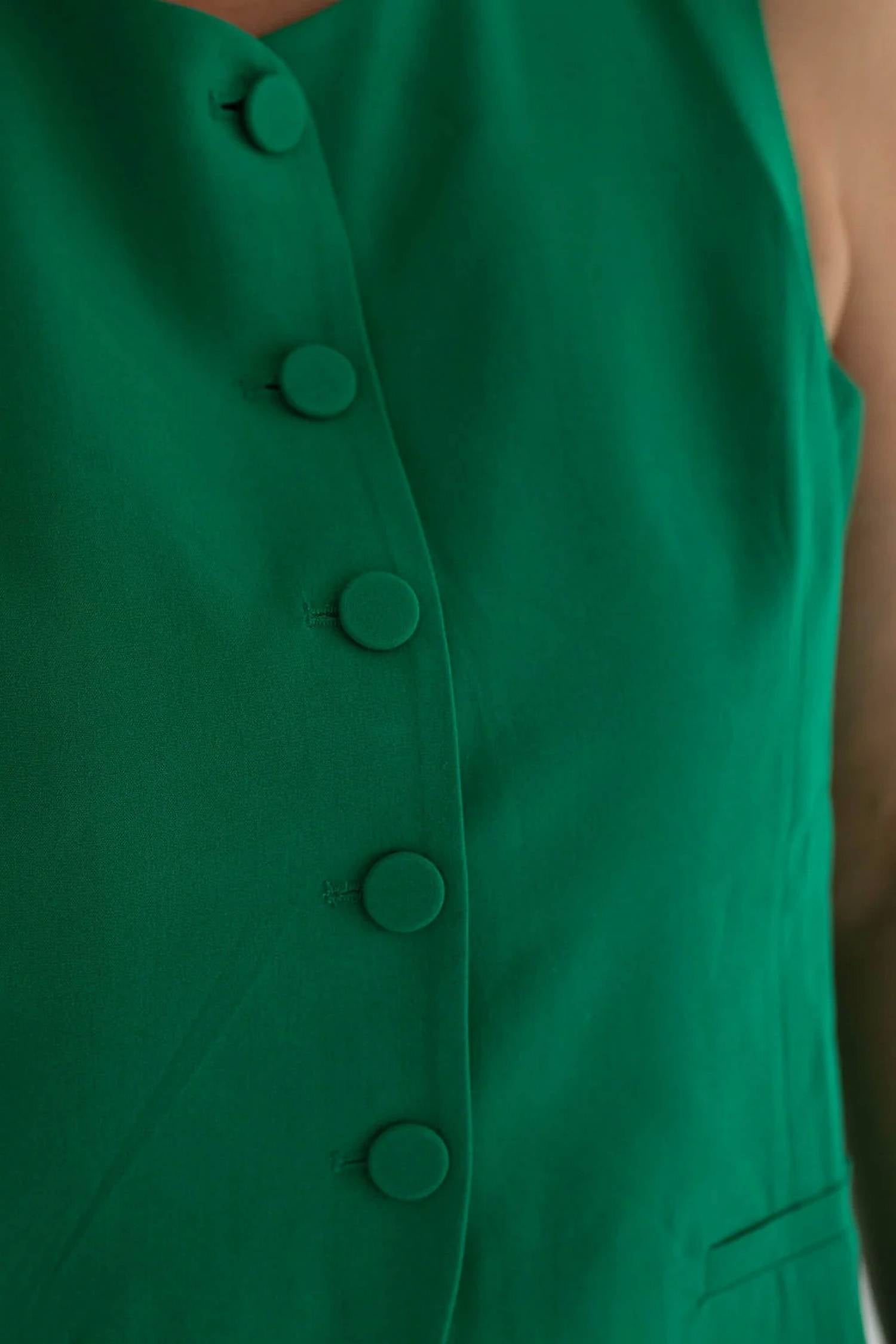 Skies Are Blue - Tailored Button-down Sleeveless Vest