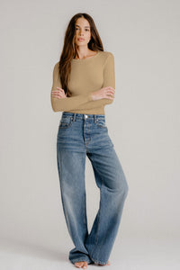 Sablyn - Quincy Long Sleeve Fitted Crewneck Tee