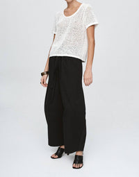 Marle Rumi Top in blanc - women's t-shirt - alternate view