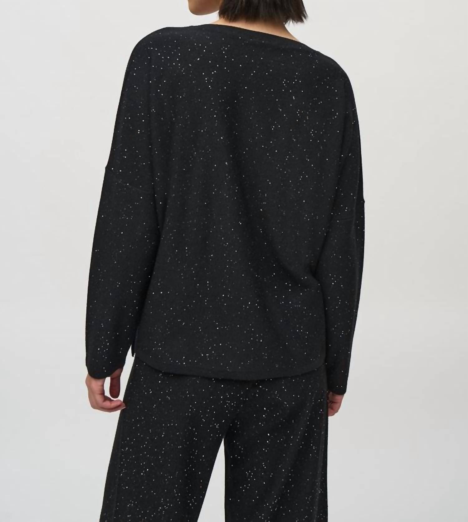 Joseph Ribkoff - SEQUINED SWEATER KNIT BOXY TOP