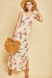 Entro - Floral Crewneck Maxi Dress
