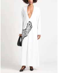 Salvatore Ferragamo - V-neck Oversized Maxi Dress