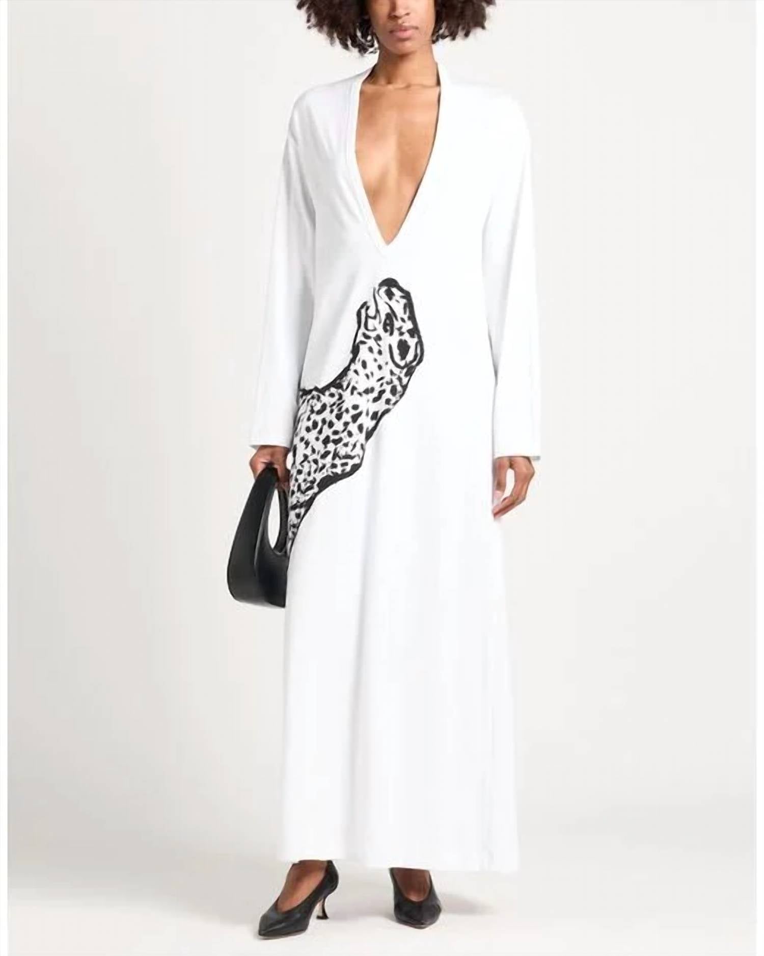 Salvatore Ferragamo - V-neck Oversized Maxi Dress